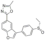 s-1,3,4-Oxadiazole, 2-[3-[4-(ethylsulfinyl)phenyl]-5-benzofuranyl]-5-Methyl- Struktur