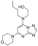 2-[Butyl[5-(4-morpholinyl)[1,2,4]triazolo[1,5-a]pyrimidin-7-yl]amino]ethanol Struktur