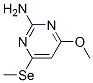 2-Pyrimidinamine, 4-methoxy-6-(methylseleno)- (9CI) Struktur