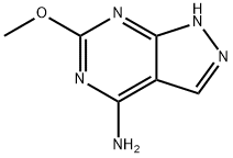 4-AMINO-6-METHOXY-1H-PYRAZOLO[3,4-D]PYRIMIDINE Struktur