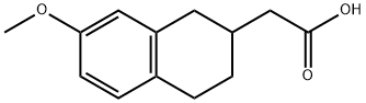 (6-METHOXY-1,2,3,4-TETRAHYDRONAPHTHALEN-2-YL)ACETIC ACID Struktur