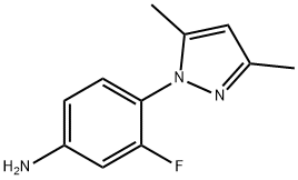 4-(3,5-dimethyl-1H-pyrazol-1-yl)-3-fluoroaniline Struktur