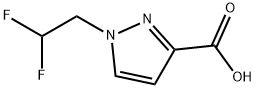 1-(2,2-二氟乙基)-1H-吡唑-3-羧酸, 1006486-39-0, 結(jié)構(gòu)式