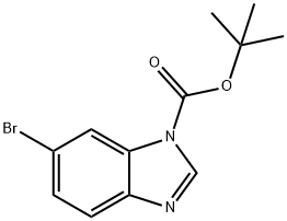 1H-BenziMidazole-1-carboxylicacid,6-broMo-,1,1-diMethylethylester Struktur