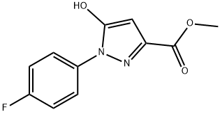 methyl 1-(4-fluorophenyl)-5-hydroxy-1H-pyrazole-3-carboxylate Struktur