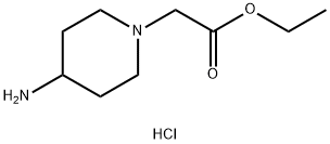 (4-Amino-piperidin-1-yl)acetic acid ethyl esterdihydrochloride Struktur