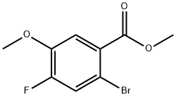 Methyl 2-bromo-4-fluoro-5-methoxybenzoate Struktur