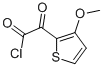 2-Thiopheneacetyl chloride, 3-methoxy-alpha-oxo- (9CI) Struktur