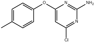 2-amino-4-(p-tolyloxy)-6-chloropyrimidine Struktur