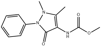 4-AMinoantipyrine N-CarbaMic Acid Methyl Ester Struktur