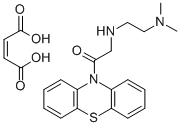 (beta-Dimethylaminoethyl)aminoacetyl-10-phenothiazine maleate Struktur