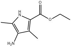 1H-Pyrrole-2-carboxylicacid,4-amino-3,5-dimethyl-,ethylester(9CI) Struktur