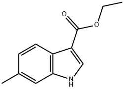 1H-Indole-3-carboxylic acid, 6-Methyl-, ethyl ester Struktur