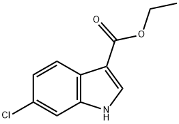 1H-INDOLE-3-CARBOXYLIC ACID, 6-CHLORO-,ETHYL ESTER Struktur