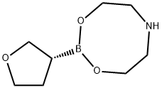 DIETHANOLAMINE-(3R)-(+)-TETRAHYDROFURANYLBORONATE Struktur