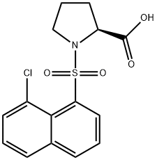 1-[(8-chloro-1-naphthyl)sulfonyl]proline Struktur