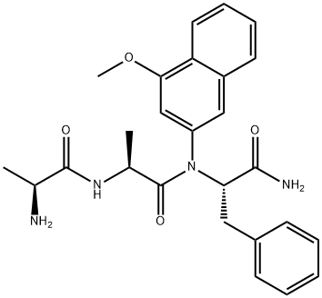 H-ALA-ALA-PHE-4M-BETA-NA Struktur