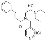 N-(4-Piridinmetil)-N-beta-dietilamminoetilcinnamammide dicloridrato [I talian] Struktur