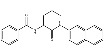 N-BENZOYL-DL-LEUCINE BETA-NAPHTHYLAMIDE Struktur