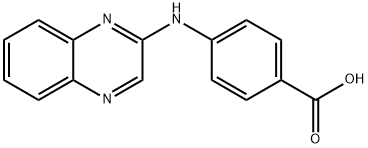 4-(2-QUINOXALINYLAMINO)BENZENECARBOXYLIC ACID Struktur