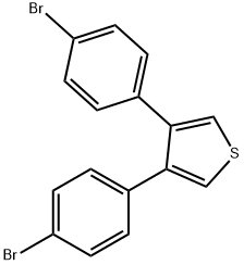 3,4-BIS-(4-BROMO-PHENYL)-THIOPHENE Struktur