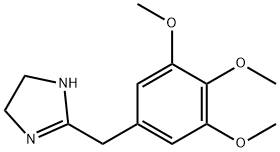 4,5-Dihydro-2-[(3,4,5-trimethoxyphenyl)methyl]-1H-imidazole Struktur