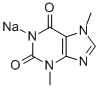 3,7-dihydro-3,7-dimethyl-1H-purine-2,6-dione, sodium salt  Struktur