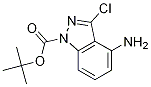 1H-INDAZOLE-1-CARBOXYLIC ACID, 4-AMINO-3-CHLORO-,1,1-DIMETHYLETHYL ESTER Struktur