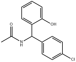 N-[(4-CHLORO-PHENYL)-(2-HYDROXY-PHENYL)-METHYL]-ACETAMIDE Struktur