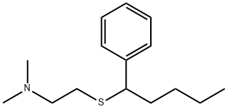 2-(alpha-Butylbenzylthio)-N,N-dimethylethylamine Struktur