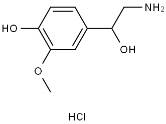 rac-(R*)-α-(アミノメチル)-4-ヒドロキシ-3-メトキシベンゼンメタノール·塩酸塩