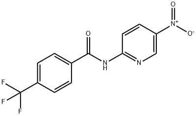 N-(5-nitro-2-pyridyl)-4-trifluoromethylbenzamide Struktur