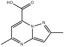 2,5-dimethylpyrazolo[1,5-a]pyrimidine-7-carboxylic acid(SALTDATA: FREE) Struktur