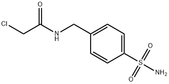 N-[4-(AMINOSULFONYL)BENZYL]-2-CHLOROACETAMIDE Struktur