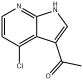 Ethanone, 1-(4-chloro-1H-pyrrolo[2,3-b]pyridin-3-yl)- Struktur