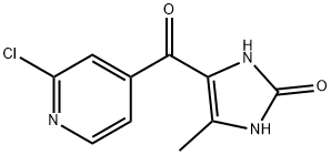 2H-Imidazol-2-one,  4-[(2-chloro-4-pyridinyl)carbonyl]-1,3-dihydro-5-methyl- Struktur