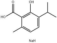 3-Hydroxy-p-cymene-2-carboxylic acid sodium salt Struktur