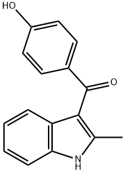 (4-HYDROXYPHENYL)(2-METHYL-1H-INDOL-3-YL)METHANONE Struktur