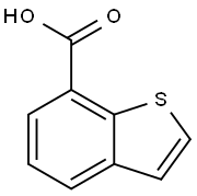 1-benzothiophene-7-carboxylic acid Struktur