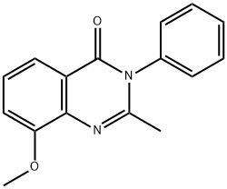 4(3H)-Quinazolinone,  8-methoxy-2-methyl-3-phenyl- Struktur