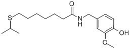 N-VANILLYL-7-ISOPROPYLTHIOHEPTANAMIDE Struktur