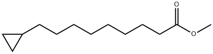 Cyclopropanenonanoic acid methyl ester Struktur