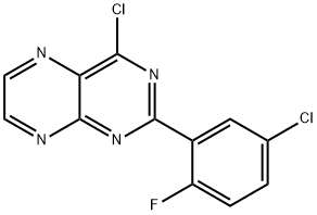 Pteridine, 4-chloro-2-(5-chloro-2-fluorophenyl)- Struktur