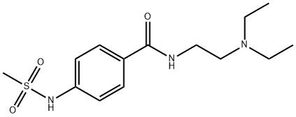 N-(DIETHYLAMINOETHYL)-4-METHYLSULFOAMINOBENZAMIDE Struktur