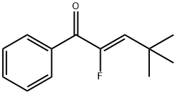 2-Penten-1-one, 2-fluoro-4,4-dimethyl-1-phenyl-, (Z)- (9CI) Struktur