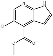 METHYL5-CHLORO-1H-PYRROLO[2,3-B]PYRIDINE-4-CARBOXYLATE Struktur