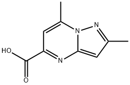 2,7-DIMETHYLPYRAZOLO[1,5-A]PYRIMIDINE-5-CARBOXYLIC ACID Struktur