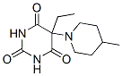 5-ethyl-5-(4-methyl-1-piperidyl)-1,3-diazinane-2,4,6-trione Struktur