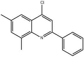 4-Chloro-6,8-dimethyl-2-phenylquinoline Struktur