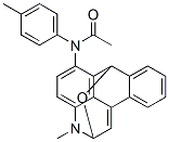 2,7-Epoxy-6-(N-acetyl-p-toluidino)-2,3-dihydro-3-methyl-7H-dibenzo[f,ij]isoquinoline Struktur